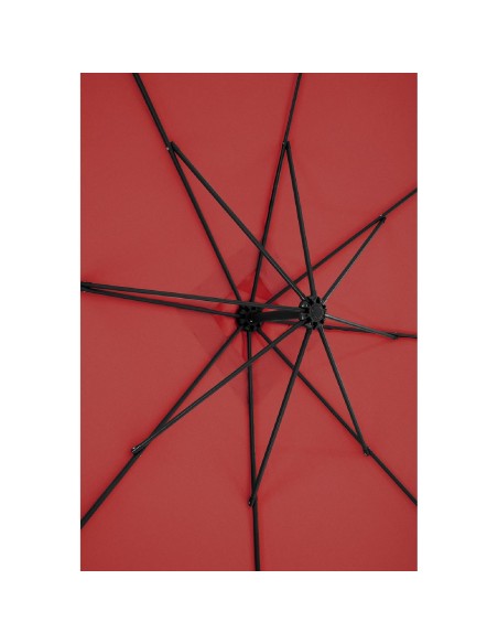 Sodo skėtis ant kvadratinio stulpo 250 x 250 cm, kaštoninės spalvos Sodo skėtis ant kvadratinio stulpo 250 x 250 cm, kaštoninės spalvos