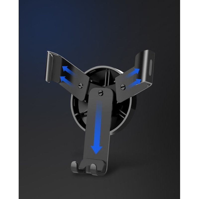 Gravitacinis automobilio orlaidės laikiklis pilkas