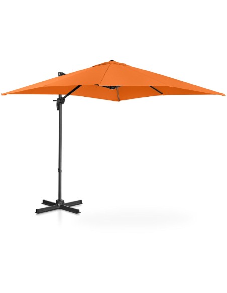 Šoninis sodo skėtis ant kvadratinės rankos, 250 x 250 cm, oranžinė Šoninis sodo skėtis ant kvadratinės rankos, 250 x 250 cm, oranžinė
