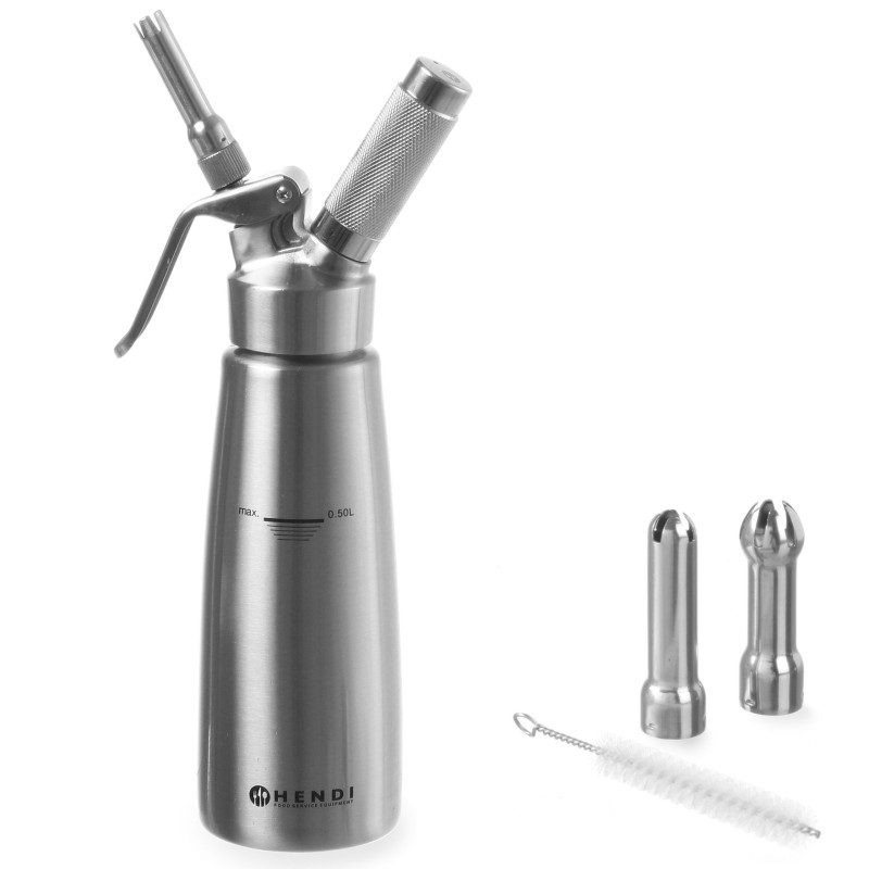 Profi Line plaktos grietinėlės sifonas 0,5l - Hendi 588017 Profi Line plaktos grietinėlės sifonas 0,5l - Hendi 588017