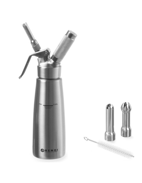 Profi Line plaktos grietinėlės sifonas 0,5l - Hendi 588017 Profi Line plaktos grietinėlės sifonas 0,5l - Hendi 588017