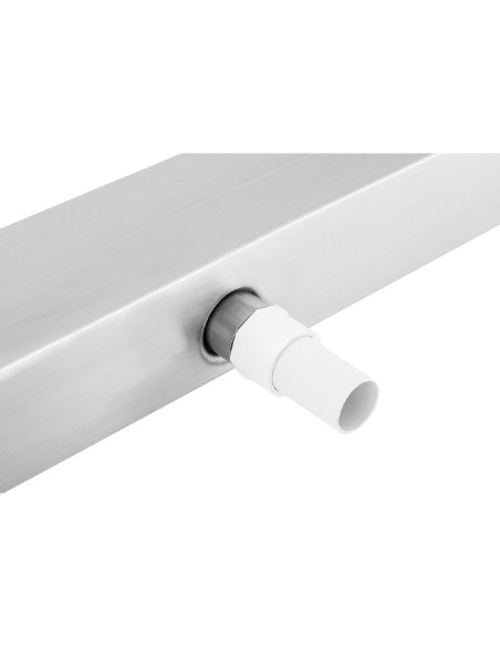 Nerūdijančio plieno kaskadinis krioklio snapelis sodo tvenkiniui 60 cm LED Nerūdijančio plieno kaskadinis krioklio snapelis sodo tvenkiniui 60 cm LED