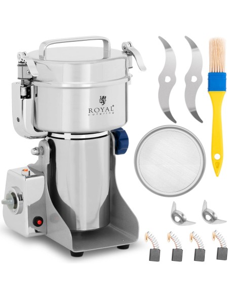 Profesionalus elektrinis malūnėlis prieskoniams žolelėms kavos riešutams 800g 2400W