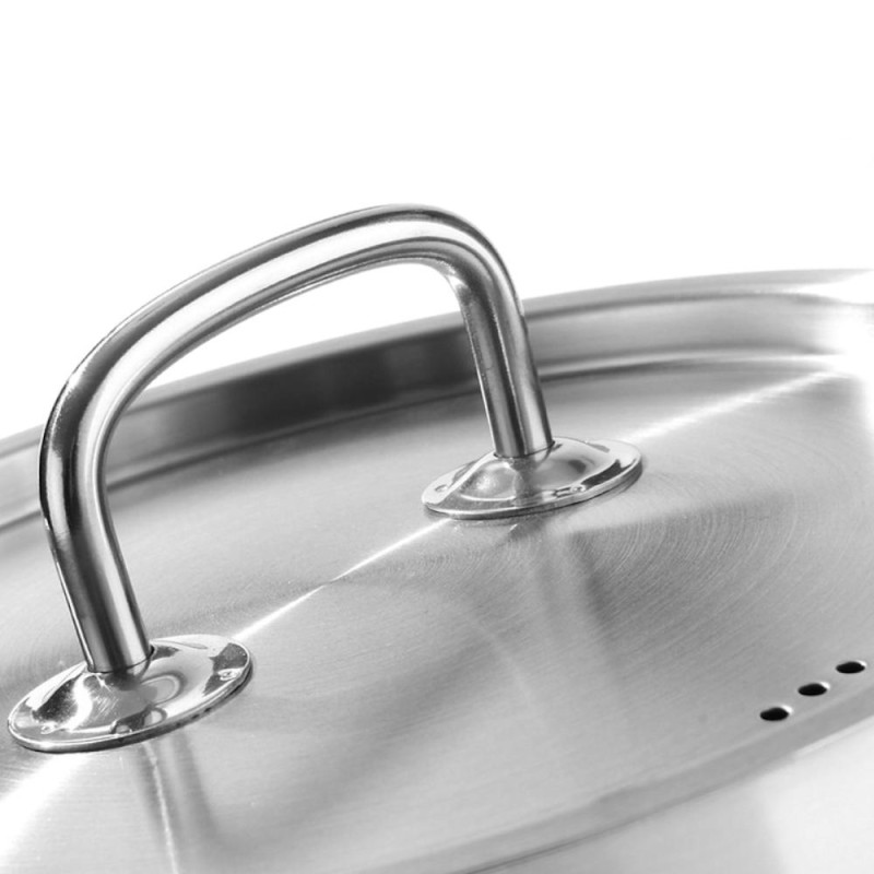 Kitchen Line aukštas puodas su dangčiu 13,5 l sk. 280 x 220 h – Hendi 837405