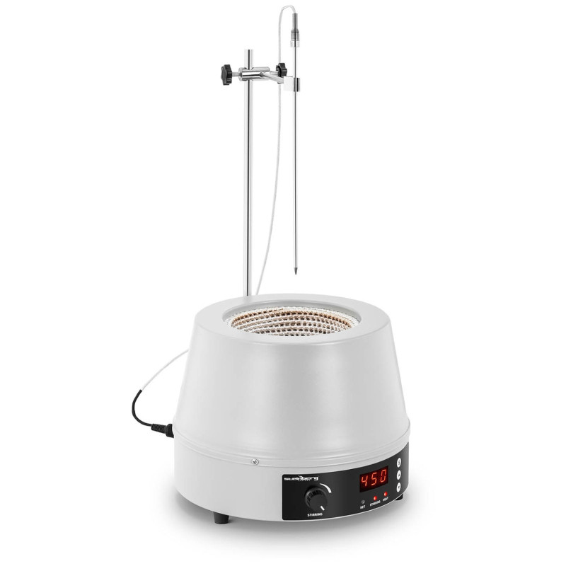 Laboratorinis šildymo apvalkalas su magnetine maišykle + stovas 1600 aps./min 450C