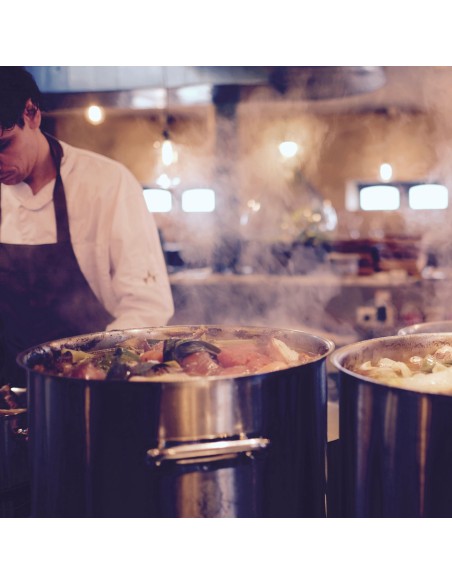 Kitchen Line aukštas puodas su dangčiu 13,5 l sk. 280 x 220 h – Hendi 837405