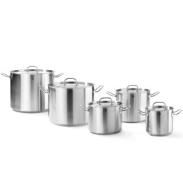 Kitchen Line aukštas puodas su dangčiu 13,5 l sk. 280 x 220 h – Hendi 837405