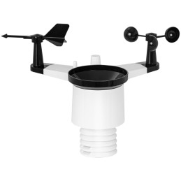 Belaidė oro stotis saulės LCD WiFi 100m