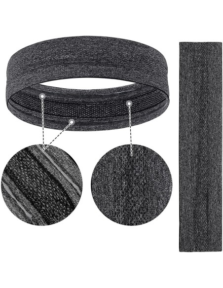 Pilka sportinė galvos juosta bėgimui fitneso pratimams