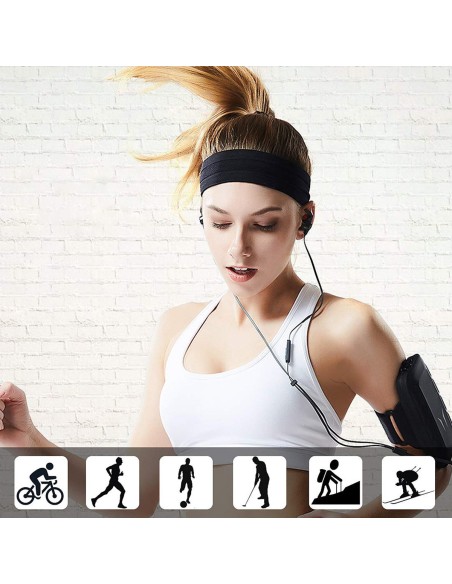 Pilka sportinė galvos juosta bėgimui fitneso pratimams
