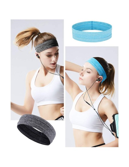 Pilka sportinė galvos juosta bėgimui fitneso pratimams