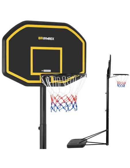 Mobilus krepšinio krepšio komplektas, reguliuojamas ant stovo, aukštis 200-305 cm