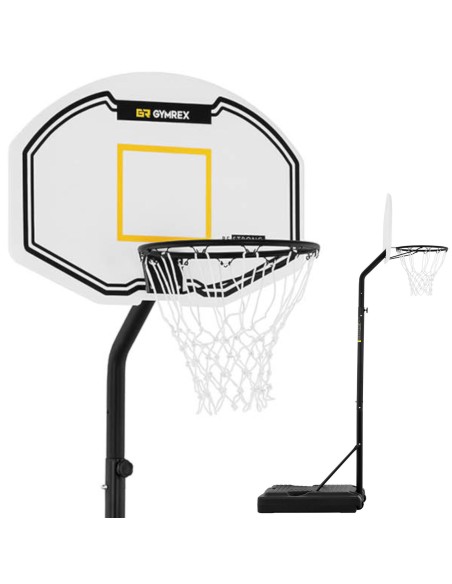 Mobilaus krepšinio krepšio komplektas reguliuojamas ant stovo, aukštis 190-260 cm