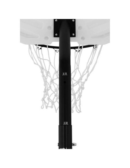 Mobilaus krepšinio krepšio komplektas reguliuojamas ant stovo, aukštis 190-260 cm