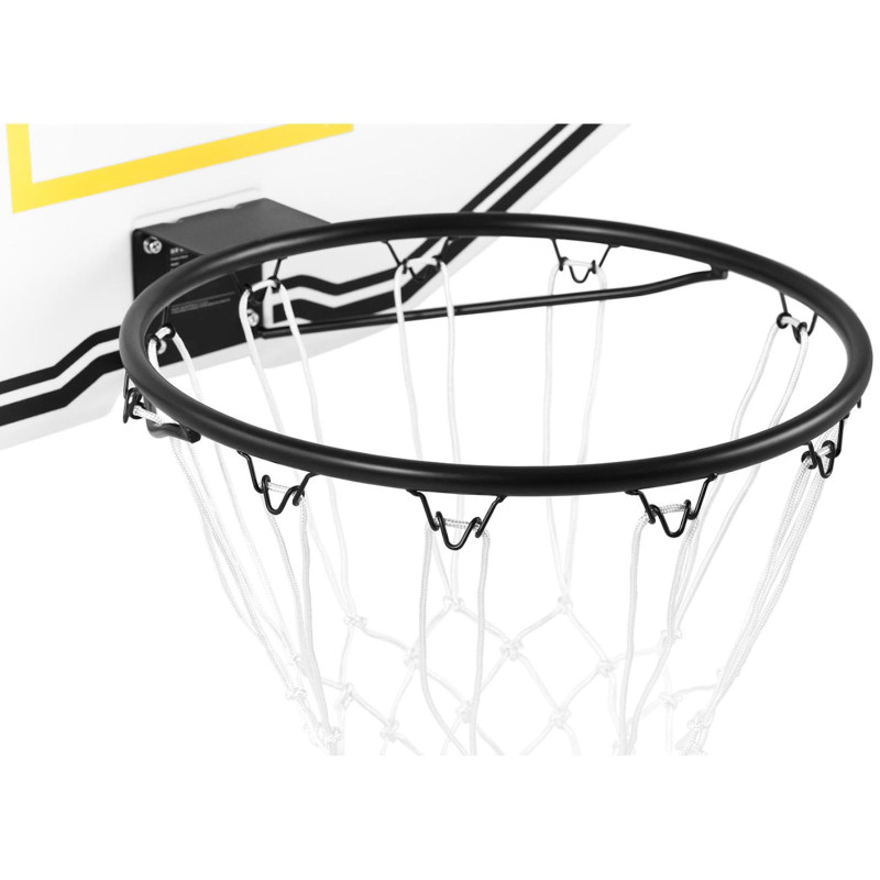 Užpakalinis krepšinio lankas su žiedu tvirtinimui prie sienos 61x91 cm