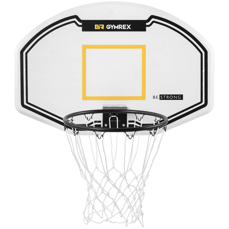 Užpakalinis krepšinio lankas su žiedu tvirtinimui prie sienos 61x91 cm
