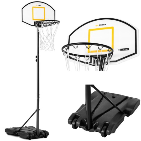 Laisvai statomas reguliuojamas krepšinio krepšelis vaikams 178-205 cm