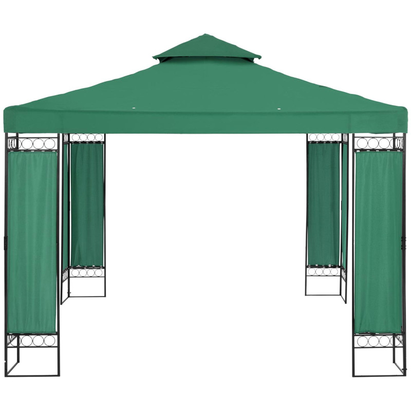 Sodo paviljono pavėsinė sulankstoma palapinė 3 x 3 x 2,6 m žalia