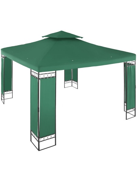 Sodo paviljono pavėsinė sulankstoma palapinė 3 x 3 x 2,6 m žalia Sodo paviljono pavėsinė sulankstoma palapinė 3 x 3 x 2,6 m žalia