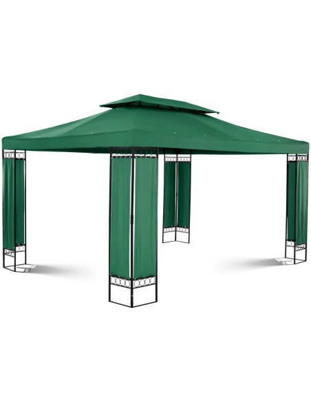 Sodo paviljono pavėsinė sulankstoma palapinė 3 x 4 x 2,6 m žalia Sodo paviljono pavėsinė sulankstoma palapinė 3 x 4 x 2,6 m žalia