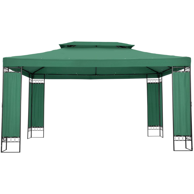 Sodo paviljono pavėsinė sulankstoma palapinė 3 x 4 x 2,6 m žalia