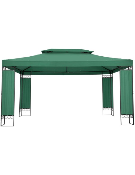 Sodo paviljono pavėsinė sulankstoma palapinė 3 x 4 x 2,6 m žalia Sodo paviljono pavėsinė sulankstoma palapinė 3 x 4 x 2,6 m žalia