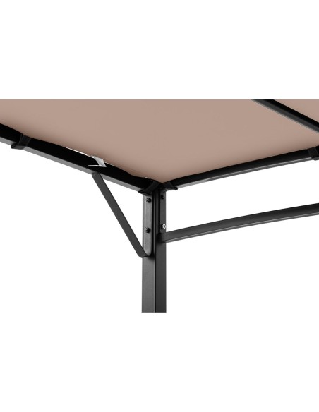 Sodo baldakimas laisvai pastatoma pavėsinė 4 x 3 x 2,5 m smėlio spalvos Sodo baldakimas laisvai pastatoma pavėsinė 4 x 3 x 2,5 m smėlio spalvos