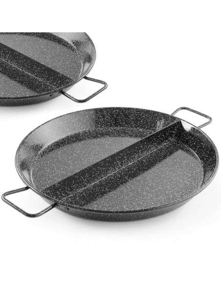 Emalio paeljos keptuvė padalinta į 2 dalis, sk. 43 cm - Hendi 622759