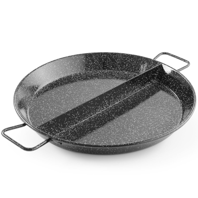Emalio paeljos keptuvė padalinta į 2 dalis, sk. 43 cm - Hendi 622759