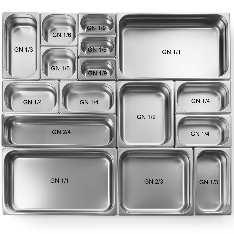 Maitinimo konteineris GN 1/1 orkaitėms, aukštis 40 mm - Hendi 816011
