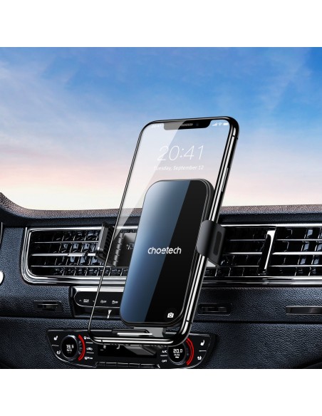 Indukcinis įkroviklis su automobiliniu laikikliu + magnetiniai antgaliai juodi