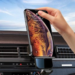 Indukcinis įkroviklis su automobiliniu laikikliu + magnetiniai antgaliai juodi