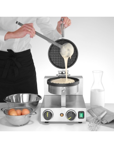 Viena apvali vaflinė belgiškiems vafliams TEFLON sk. 190 mm – Hendi 212172 Viena apvali vaflinė belgiškiems vafliams TEFLON sk. 190 mm – Hendi 212172