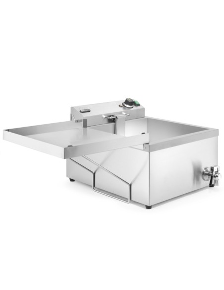 Keptuvė gruzdintuvė žuvies spurgoms kepti su lentyna 12 l 3500 W - Hendi 205914 Keptuvė gruzdintuvė žuvies spurgoms kepti su lentyna 12 l 3500 W - Hendi 205914
