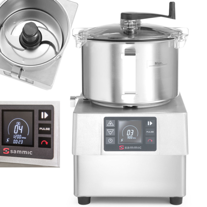 KE-5V emulsiklio pjaustytuvas šlifavimui smulkinimo šlifavimas 5,5 l 3000 aps./min / min 1500W – Sammic 1050834