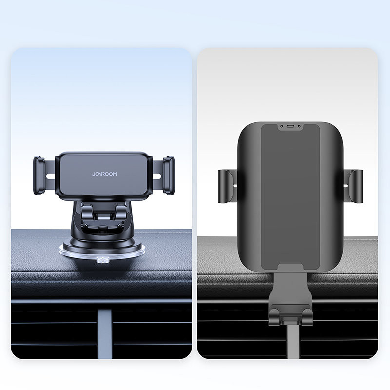 Prietaisų skydelio automobilinis išmaniojo telefono laikiklis juodas