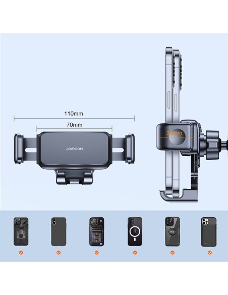 Prietaisų skydelio automobilinis išmaniojo telefono laikiklis juodas Prietaisų skydelio automobilinis išmaniojo telefono laikiklis juodas