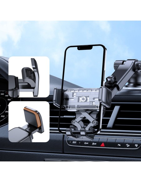 Prietaisų skydelio automobilinis išmaniojo telefono laikiklis juodas Prietaisų skydelio automobilinis išmaniojo telefono laikiklis juodas