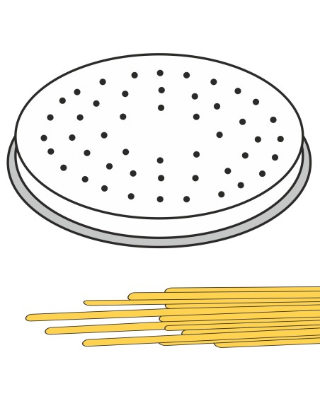 Makaronų gaminimo koštuvo galas SPAGHETTI 22 skylės sk. 2 mm MPF2.5/4 – Hendi 229484 Makaronų gaminimo koštuvo galas SPAGHETTI 22 skylės sk. 2 mm MPF2.5/4 – Hendi 229484