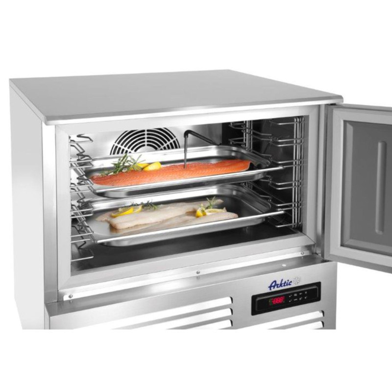 Srovės aušintuvas su nerūdijančio plieno termostatu 5x GN 1/1 arba 5x 600x400 mm - Hendi 236123