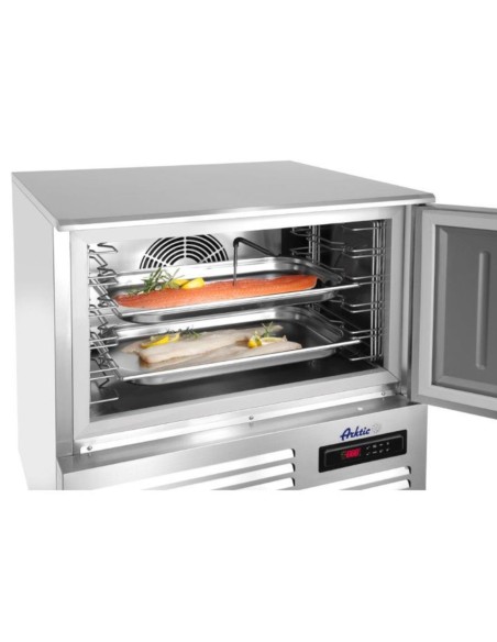 Srovės aušintuvas su nerūdijančio plieno termostatu 5x GN 1/1 arba 5x 600x400 mm - Hendi 236123