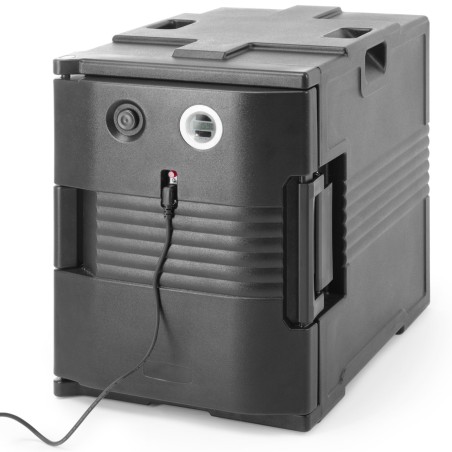 Termiškai izoliuotas maitinimo konteineris su šildymo funkcija iki 68C 2x GN1/1 200 W - Hendi 707692 Termiškai izoliuotas maitinimo konteineris su šildymo funkcija iki 68C 2x GN1/1 200 W - Hendi 707692