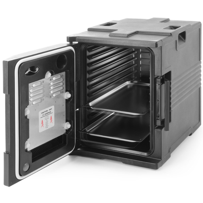 Termiškai izoliuotas maitinimo konteineris su šildymo funkcija iki 68C 2x GN1/1 200 W - Hendi 707692