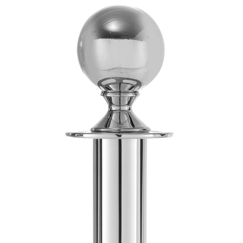 Barjeras, plieninis chromuotas sidabras be pagrindo H 93cm - Hendi 810446