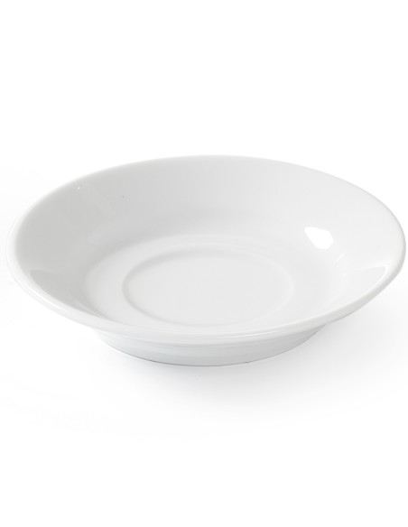 Kavos puodelio lėkštė OPTIMA balto porceliano sk. 90mm rinkinys 12vnt - Hendi 770917