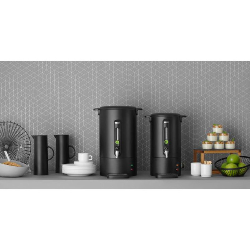 Warnik kavos šildytuvas su nelašuojančiu čiaupu juodu Concept Line 18 l - Hendi 211465