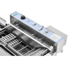 Nerūdijančio plieno spurgų kepimo mašina 2x 2,5 kW 23 l