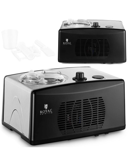 Ledų aparatas ledų šerbetų kokteiliams gaminti naminis 130 W 1,5 l Ledų aparatas ledų šerbetų kokteiliams gaminti naminis 130 W 1,5 l
