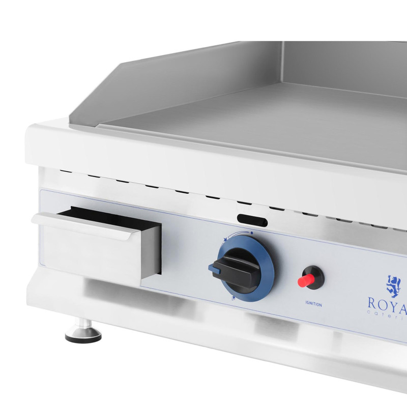 Dvigubas dujinis grilis sklandžiai reguliuojamas nerūdijantis gamtinėms dujoms 2x 3,1 kW 0,02 baro 74,5 x 40 cm