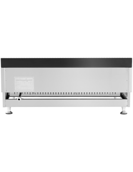 Dvigubas dujinis grilis sklandžiai reguliuojamas nerūdijantis gamtinėms dujoms 2x 3,1 kW 0,02 baro 74,5 x 40 cm